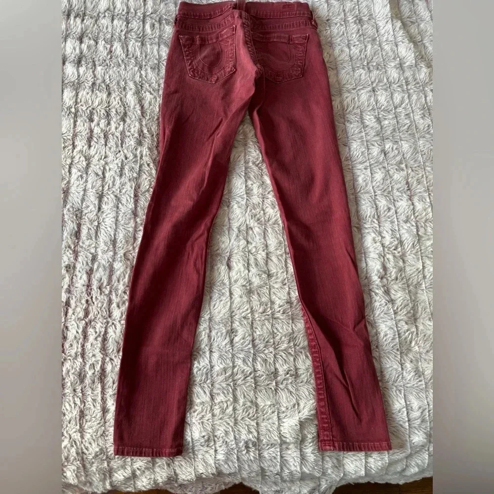 True Religion jeans 23/28 red skinny. Great shape